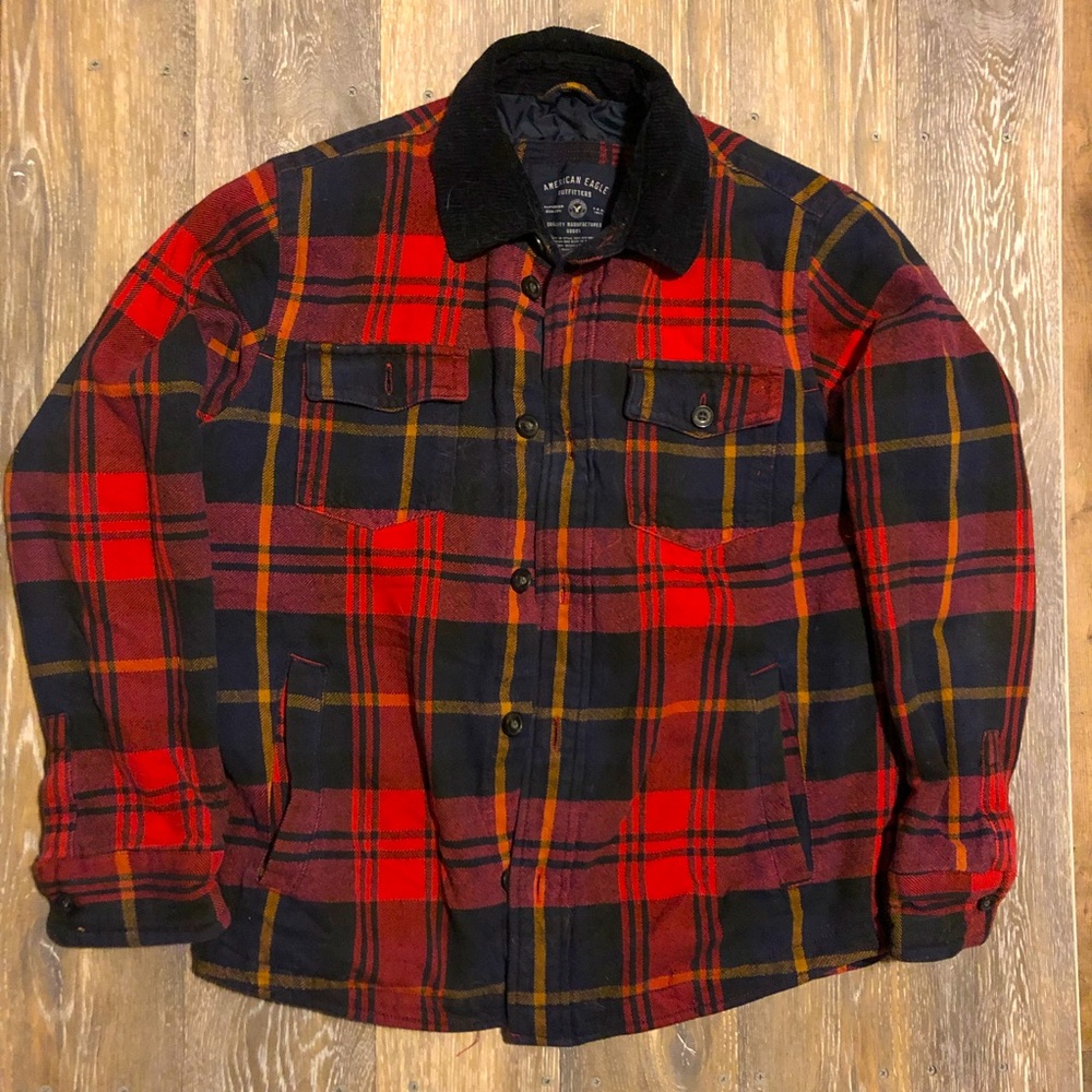 Warm layered flannel jacket